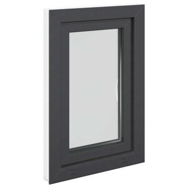 vidaXL Παράθυρο Κάτω Στρώματος RISOR 50 x 75 cm PVC και Γυαλί Ανθρακί