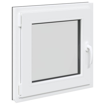 vidaXL Παράθυρο Κάτω Στρώματος RISOR 60 x 60 cm PVC και Γυαλί Ανθρακί