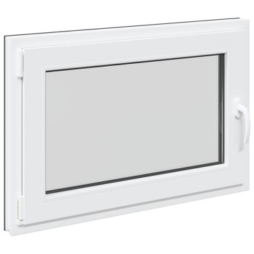 vidaXL Παράθυρο Κάτω Στρώματος RISOR 90 x 70 cm PVC και Γυαλί Ανθρακί