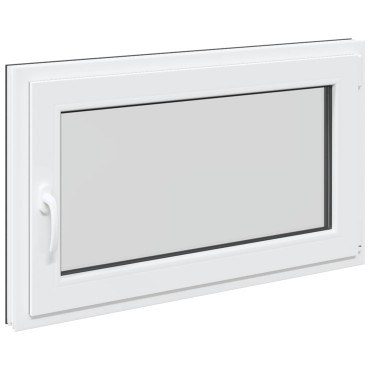 vidaXL Παράθυρο Κάτω Στρώματος RISOR 100 x 70 cm PVC και Γυαλί Ανθρακί