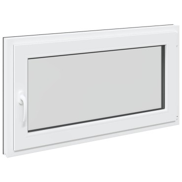 vidaXL Παράθυρο Κάτω Στρώματος RISOR 110 x 50 cm PVC και Γυαλί Ανθρακί