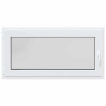 vidaXL Παράθυρο Κάτω Στρώματος RISOR 120 x 60 cm PVC και Γυαλί Ανθρακί