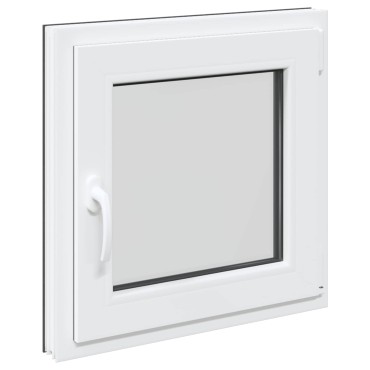 vidaXL Παράθυρο Κάτω Στρώματος RISOR 50 x 50 cm PVC και Γυαλί Ανθρακί