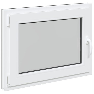 vidaXL Παράθυρο Κάτω Στρώματος RISOR 80 x 70 cm PVC και Γυαλί Ανθρακί