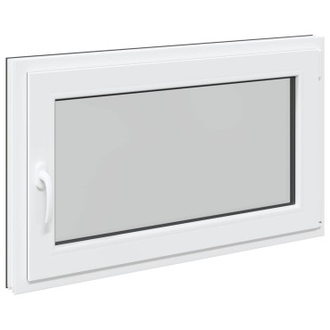 vidaXL Παράθυρο Κάτω Στρώματος RISOR 100 x 50 cm PVC και Γυαλί Ανθρακί