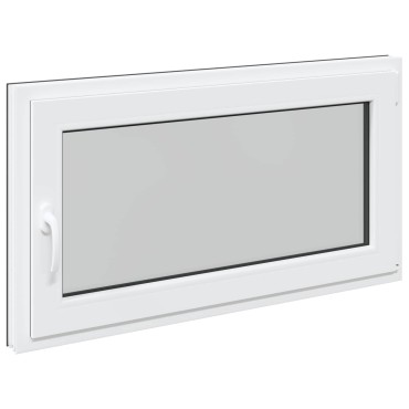 vidaXL Παράθυρο Κάτω Στρώματος RISOR 110 x 60 cm PVC και Γυαλί Ανθρακί