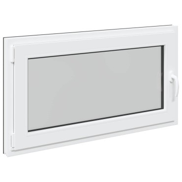 vidaXL Παράθυρο Κάτω Στρώματος RISOR 110 x 60 cm PVC και Γυαλί Ανθρακί