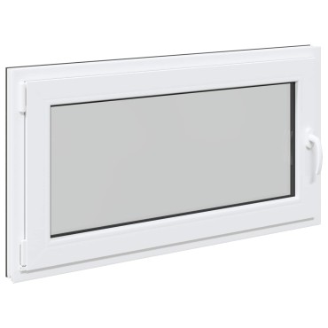 vidaXL Παράθυρο Κάτω Στρώματος RISOR 120 x 60 cm PVC και Γυαλί Ανθρακί