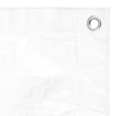 vidaXL Μουσαμάς Λευκός 180 γρ./μ.² 3 x 5 μ. από HDPE