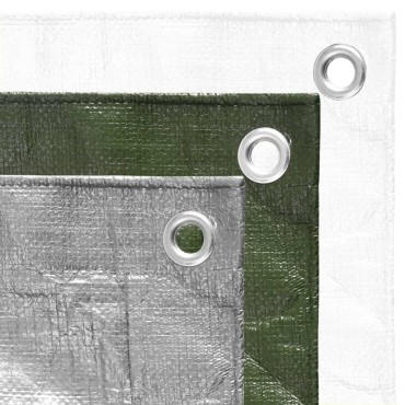 vidaXL Μουσαμάς Λευκός 180 γρ./μ.² 3 x 5 μ. από HDPE