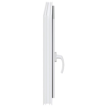 vidaXL Παράθυρο Κάτω Στρώματος RISOR 90 x 50 cm PVC και Γυαλί Λευκό