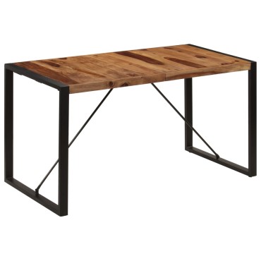 vidaXL Τραπεζαρία 140x70x75cm από Μασίφ Ξύλο Ακακίας 1 τεμ.