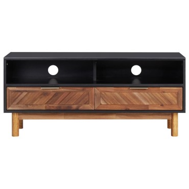 vidaXL Έπιπλο Τηλεόρασης 100x35x45cm από Μασίφ Ξύλο Ακακίας/MDF