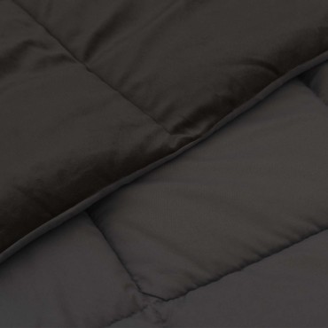 vidaXL Καλοκαιρινό Παπλωματοθήκη 200 x 240 cm Καλοκαίρι Ανθρακί