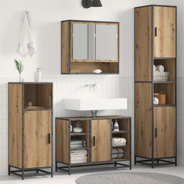 vidaXL Σετ Επίπλων Μπάνιου Artisan Oak 35x37,5x188,5 εκατοστά 35x37,5x188,5cm