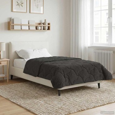 vidaXL Καλοκαιρινό Παπλωματοθήκη 140 x 220 cm Καλοκαίρι Ανθρακί