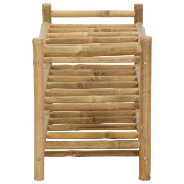vidaXL Ράφι Κρασιού Φυσικό 57x29,5x36cm Μπαμπού 1 τεμ.