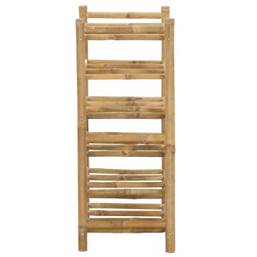 vidaXL Ράφι Κρασιού Φυσικό 32,5x29,5x72cm Μπαμπού 1 τεμ.
