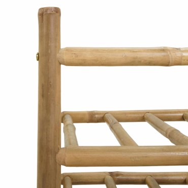 vidaXL Ράφι Κρασιού Φυσικό 32,5x29,5x72cm Μπαμπού 1 τεμ.