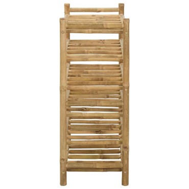 vidaXL Ράφι Κρασιού Φυσικό 57x29,5x72cm Μπαμπού 1 τεμ.