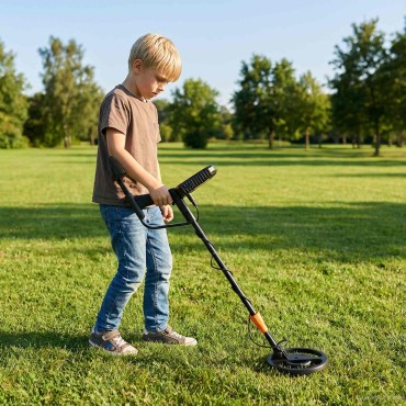 vidaXL Ανιχνευτής μετάλλων με LCD οθόνη 3 μοντέλα 19 εκ Μαύρο