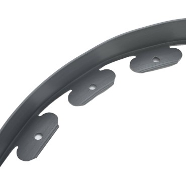 vidaXL Περιγράμματα γκαζόν Γκρι 3000 x 4 x 5 cm Πλαστικό