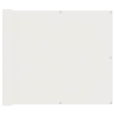 vidaXL Οθόνη Μπαλκονιού Λευκός 100 x 300 cm Ύφασμα Όξφορντ