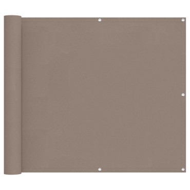 vidaXL Οθόνη Μπαλκονιού 100 x 300 cm Ύφασμα Όξφορντ Ορθογώνιος Taupe