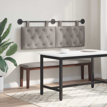 vidaXL Κεφαλάρι κρεβατιού κρεμαστό Taupe Ύφασμα 130x55x7cm 1 τεμ.