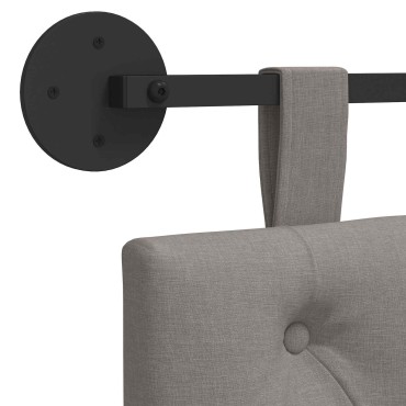 vidaXL Κεφαλάρι κρεβατιού κρεμαστό Taupe Ύφασμα 130x55x7cm 1 τεμ.