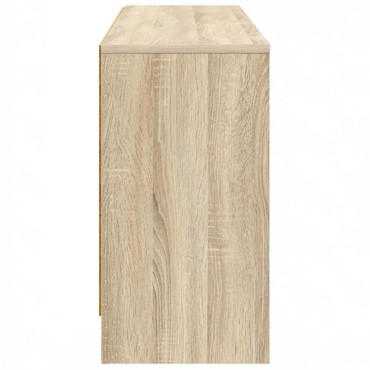vidaXL Ντουλάπι κρεβατιού με ράφι 2 τεμ. Sonoma Δρυς 66x33x48cm