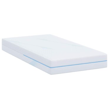 vidaXL Στρώμα Μέτρια σκληρό 80x160cm Λευκό 1 τεμ. - Μονό