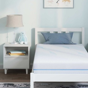 vidaXL Στρώμα Μέτρια σκληρό 80x160cm Λευκό 1 τεμ. - Μονό