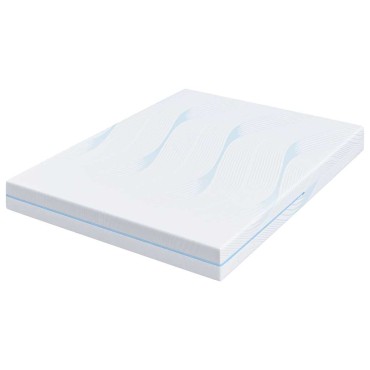 vidaXL Στρώμα Μέτρια σκληρό 140x190cm Λευκό 1 τεμ. - Διπλό