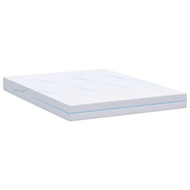 vidaXL Στρώμα Μέτρια σκληρό 140x190cm Λευκό 1 τεμ. - Διπλό