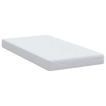 vidaXL Στρώμα Λευκό 80x160cm Ζακάρ ύφασμα 1 τεμ. - Μονό