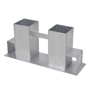 vidaXL | Βοήθεια Στοίβας Ξύλου | 4 pcs 34 x 10 x 15 εκ Ατσάλι