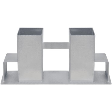 vidaXL | Βοήθεια Στοίβας Ξύλου | 4 pcs 34 x 10 x 15 εκ Ατσάλι