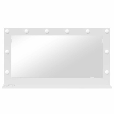 vidaXL Καθρέφτης τουαλέτας Ορθογώνιος Λευκό 100 x 55 x 18 εκ.