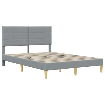 vidaXL Σκελετός Κρεβατιού vidaXL Ανοιχτό γκρι 120x190cm Πολυεστέρας