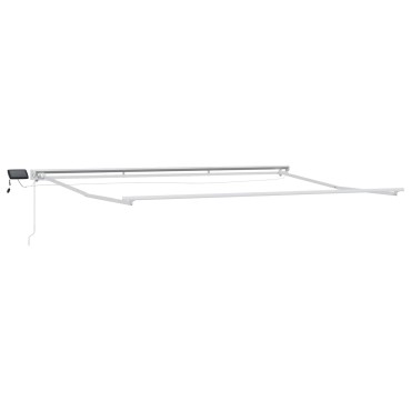 vidaXL Χειροκίνητο πλαίσιο τέντας με LED 4,5 x 3 μ