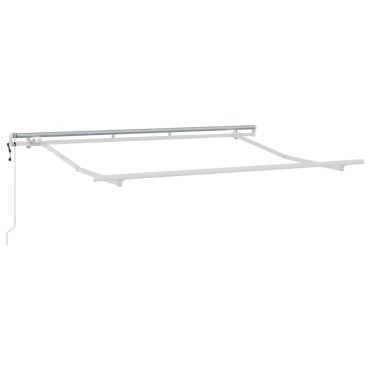 vidaXL Αναδιπλούμενη τέντα Λευκό 350 x 200 cm ύφασμα
