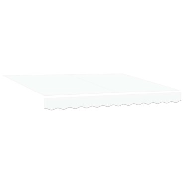 vidaXL Αναδιπλούμενη τέντα Λευκό 350 x 200 cm ύφασμα