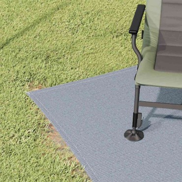 vidaXL Χαλκάκι Σκηνής Μπλε και Γκρι 400 x 250 cm Πολυαιθυλένιο
