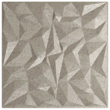 vidaXL Πάνελ τοίχου 24 τμχ. 50 x 50 cm Αμέθυστος Μπετόν Φελιζόλ XPS