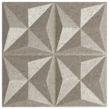 vidaXL Πάνελ τοίχου 24 τμχ. 50 x 50 cm Οριγκάμι Μπετόν Φελιζόλ XPS