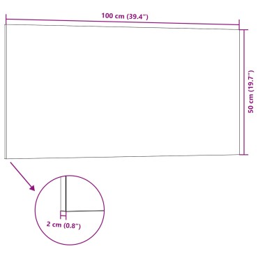 vidaXL Πάνελ τοίχου 10 τμχ. 100 x 50 cm Σκούρο Καφέ Αφρός EPS