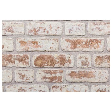 vidaXL Πάνελ τοίχου 10 τμχ. 100 x 50 cm Κόκκινο και Λευκό Αφρός EPS