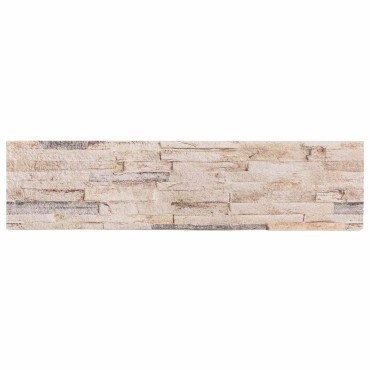 vidaXL Πάνελ τοίχου 10 τμχ. 100 x 25 cm Λευκό και κόκκινο Αφρός EPS