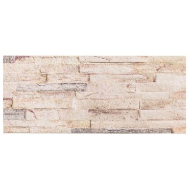 vidaXL Πάνελ τοίχου 10 τμχ. 100 x 25 cm Λευκό και κόκκινο Αφρός EPS